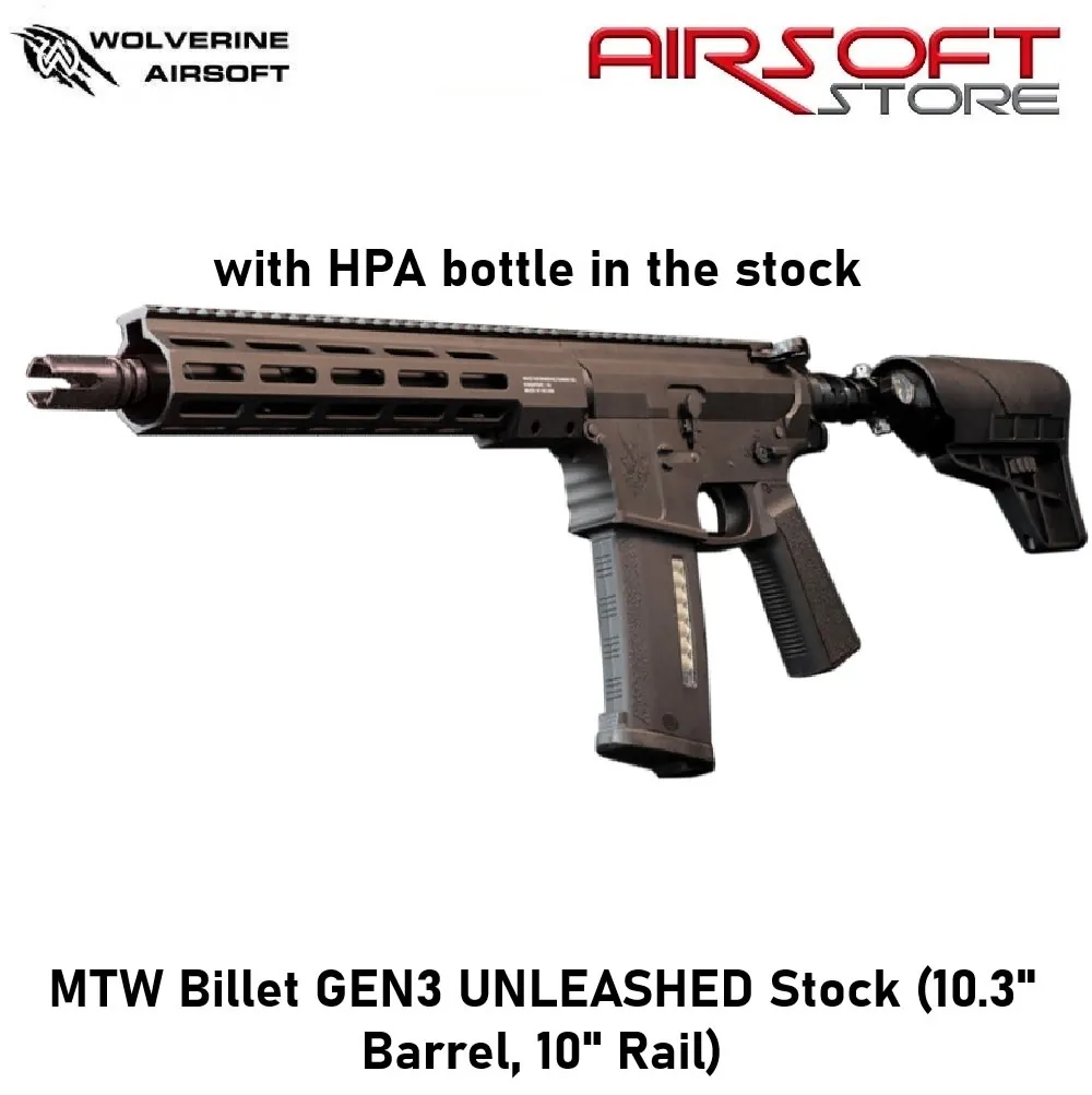 MTW Billet GEN3 UNLEASHED Stock (10.3" Barrel, 10" Rail)