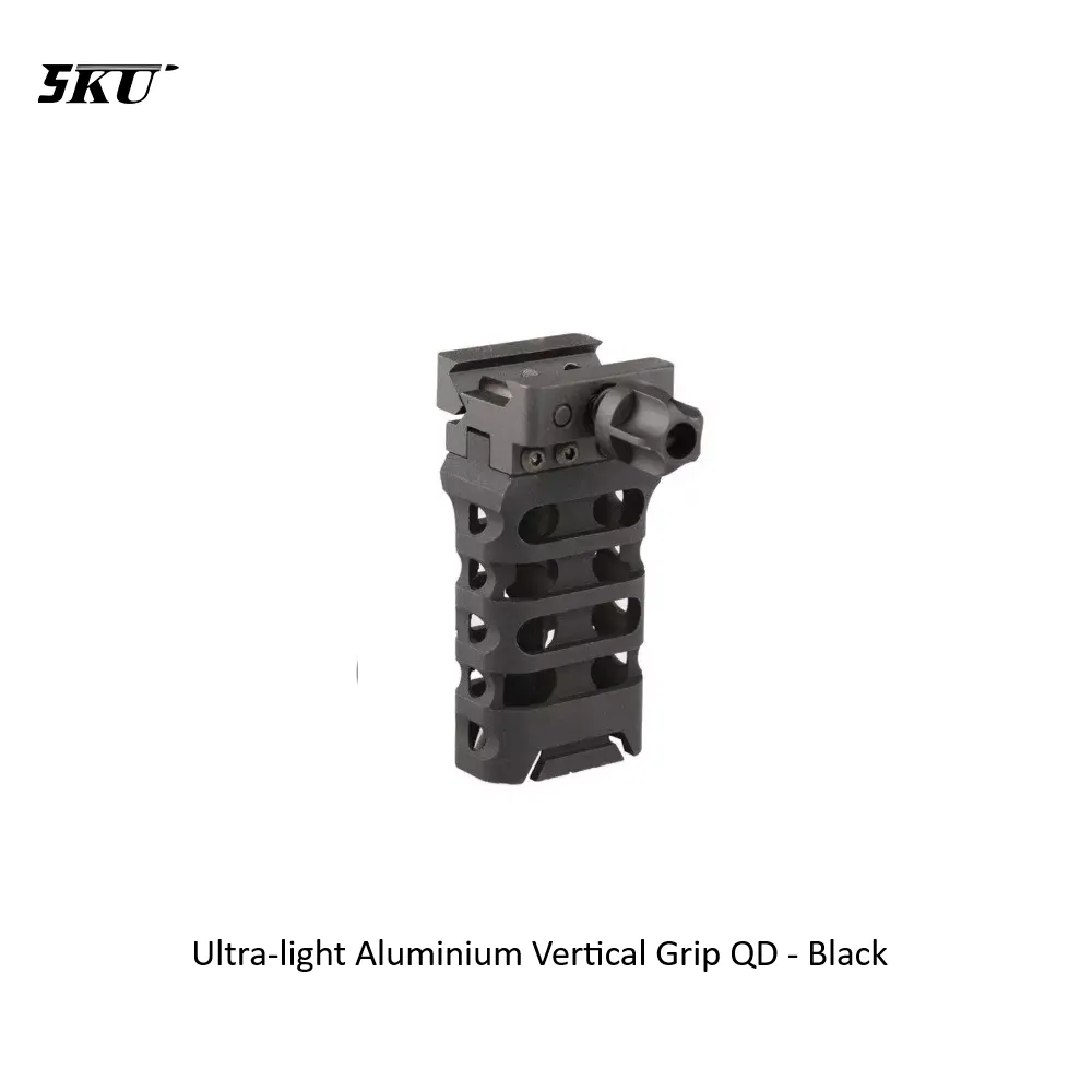 Ultra-light Aluminium Vertical Grip QD - Black