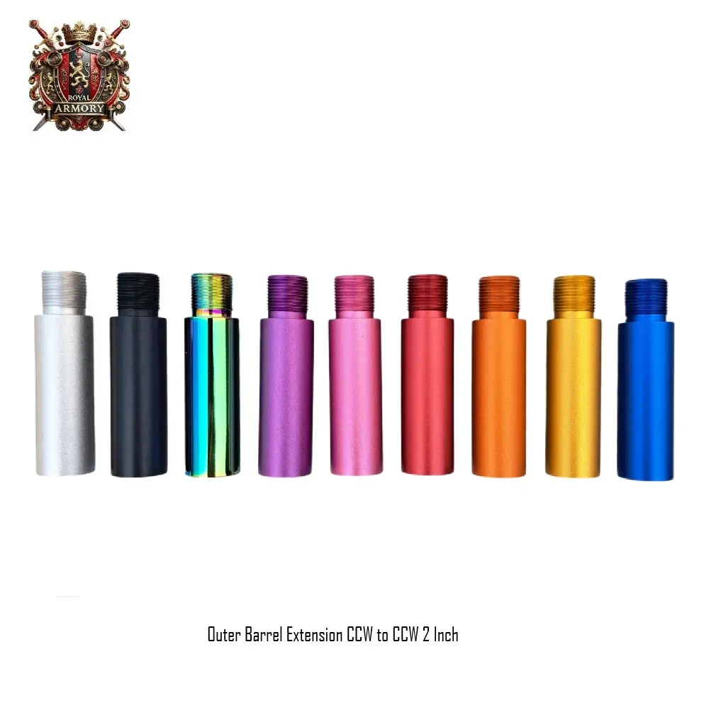 [2100000094691] Outer Barrel Extension CCW to CCW 3 inch (Black)