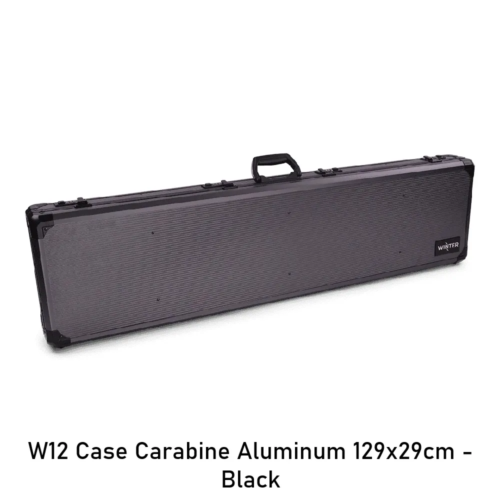 [2100000096398] W12 Case Carabine Aluminum 129x29cm - Black
