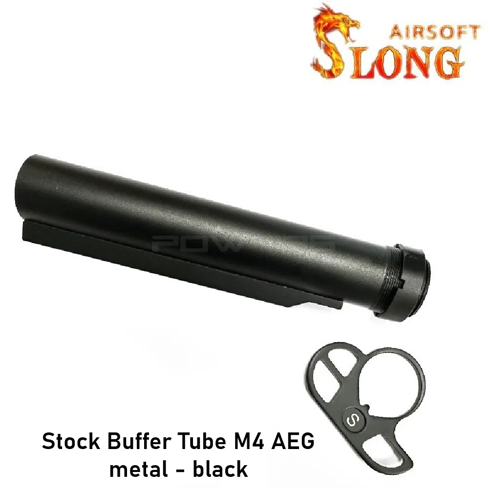 Stock Buffer Tube M4 AEG metal - black