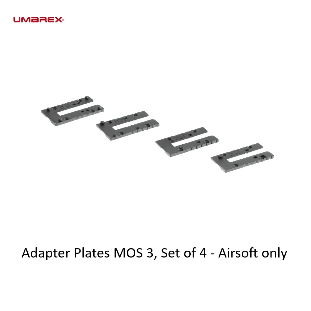 Adapter Plates MOS 3, Set of 4 - Airsoft only