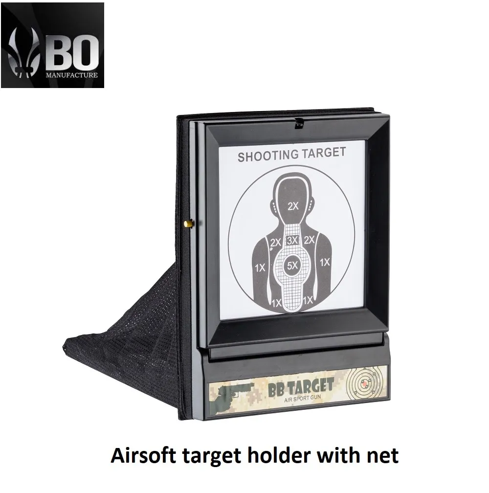 Airsoft target holder with net