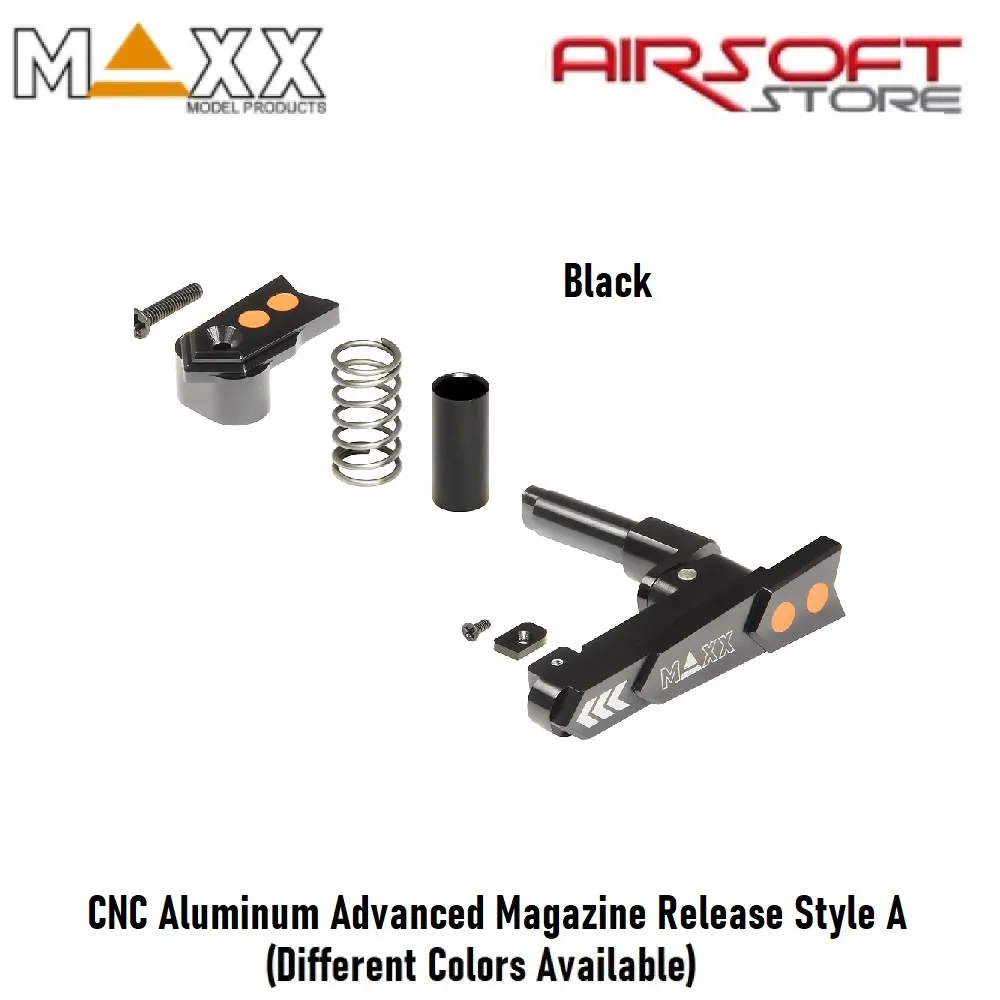 [2100000058495] CNC Aluminum Advanced Magazine Release Style A (Black)