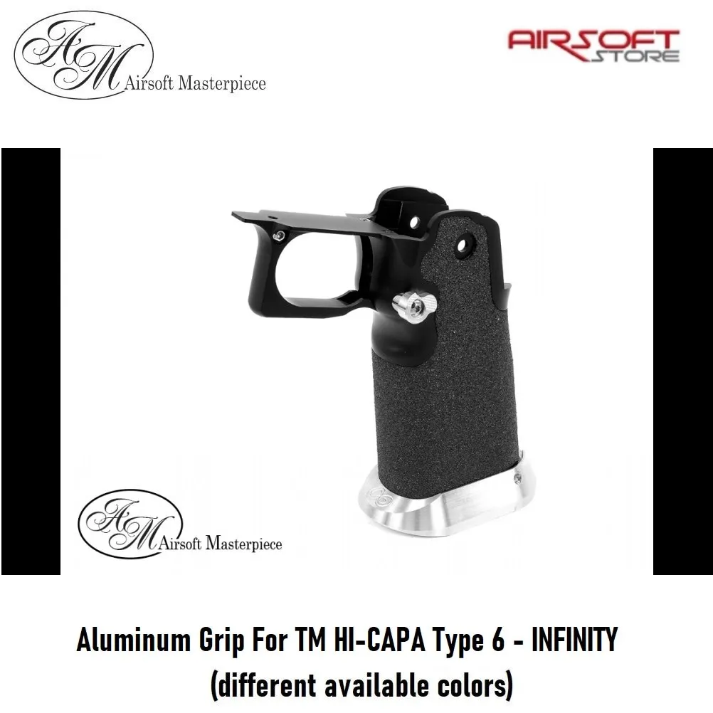 [2100000063468] Aluminum Grip For TM HI-CAPA Type 6 - INFINITY (Black)
