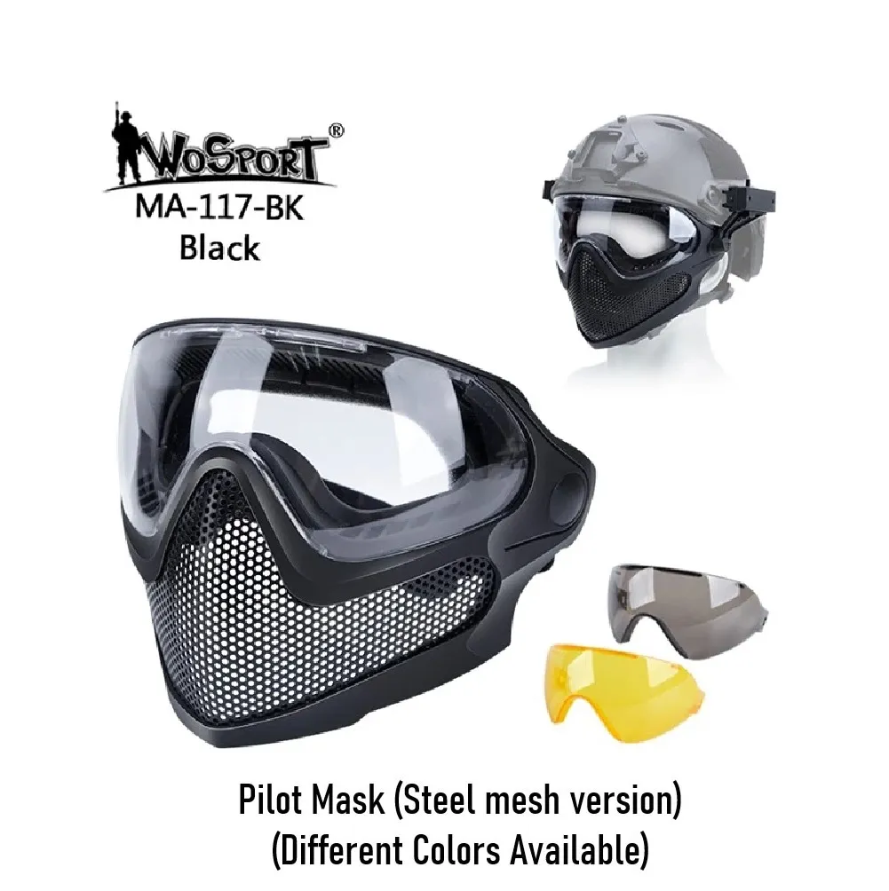 Pilot Mask (Steel mesh version)