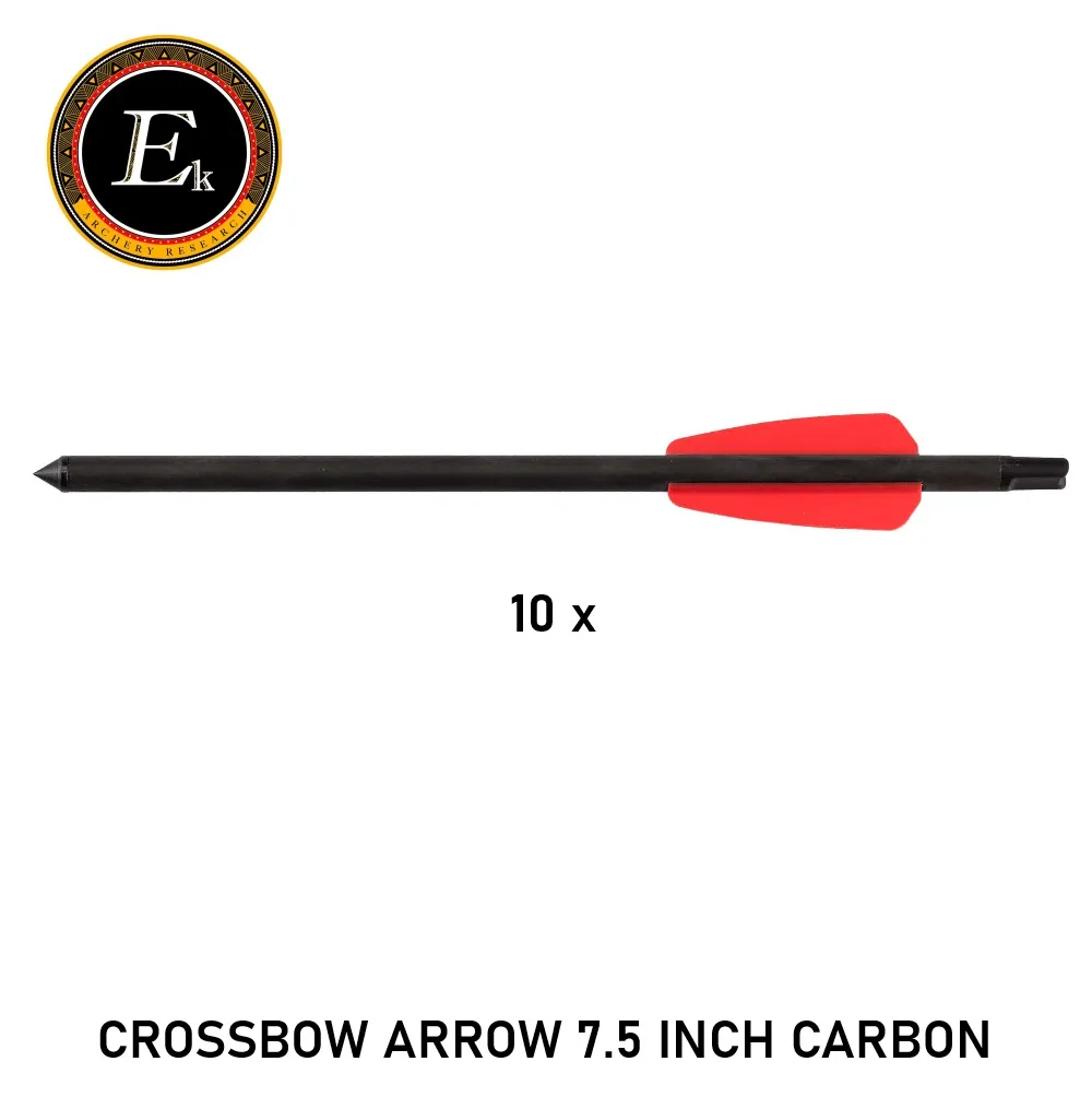 Crossbow Arrow 7.5 Inch CARBON (10 pieces)