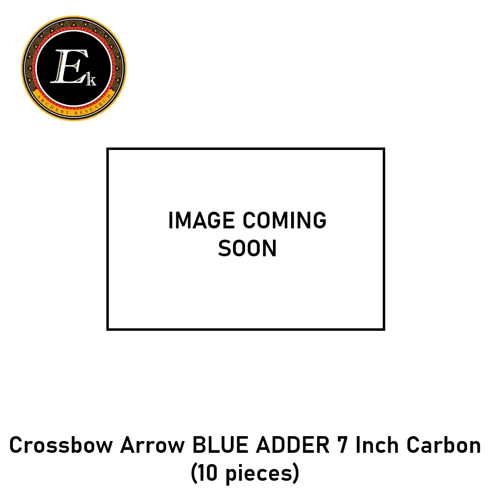 [2100000098460] Crossbow Arrow BLUE ADDER 7 Inch Carbon (10 pcs)