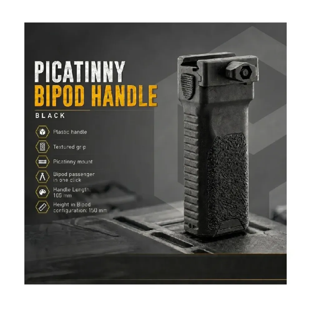 Picatinny Bipod Handle Black