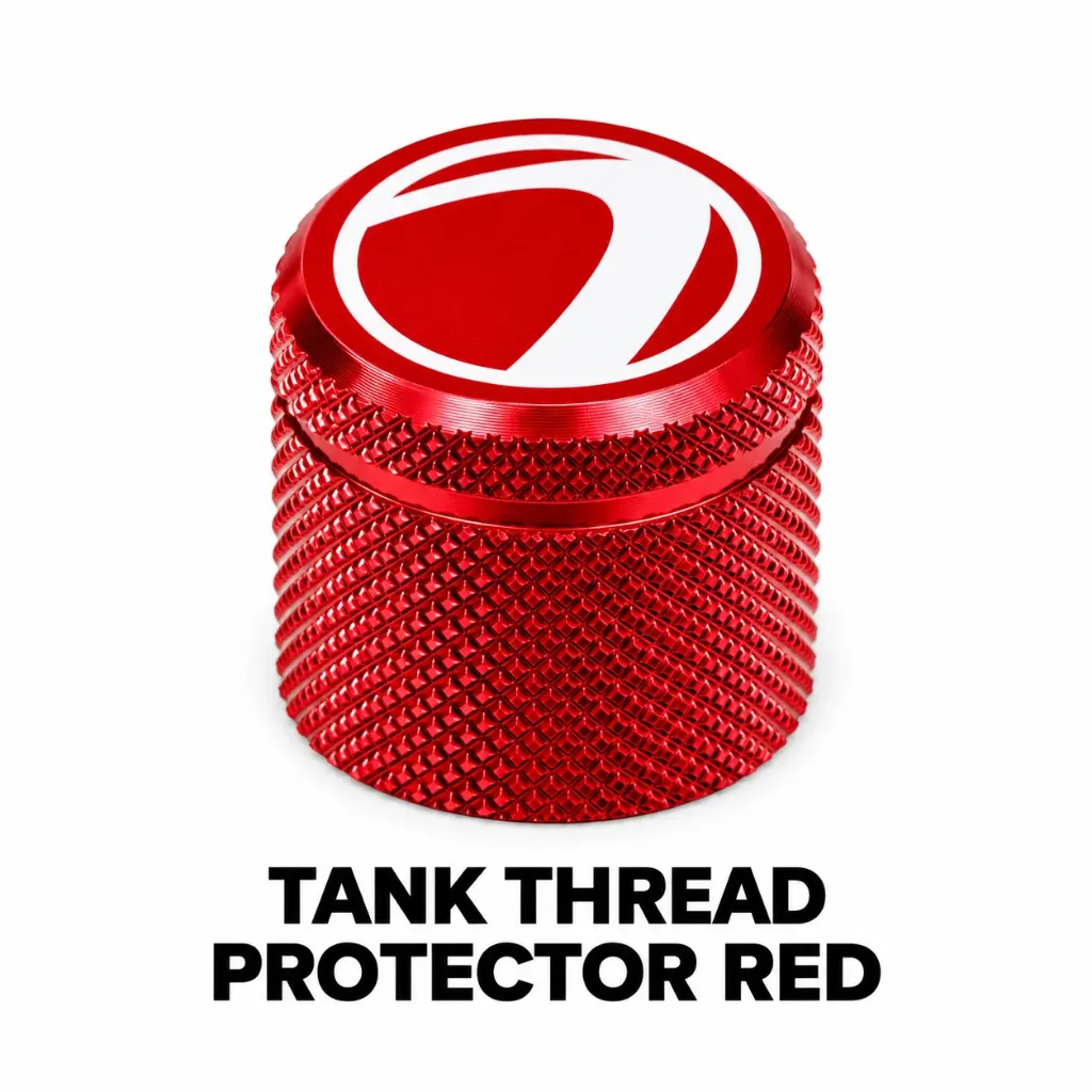 [2100000080151] HPA TANK THREAD PROTECTOR RED